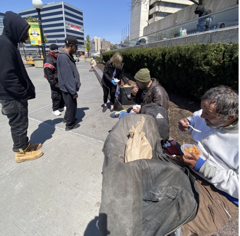 Sailors And Seniors Helping Jersey City Homeless During Corona Times